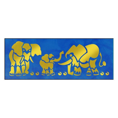 Tupfschablone Motiv Elefanten 1