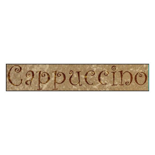 Tupfschablone Motiv Cappuccino