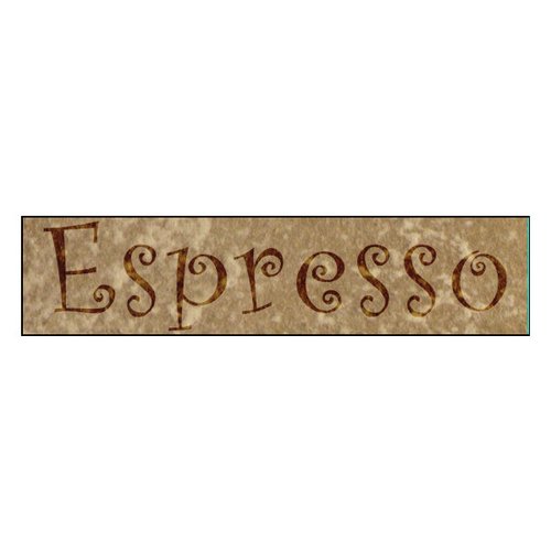 Tupfschablone Motiv Espresso