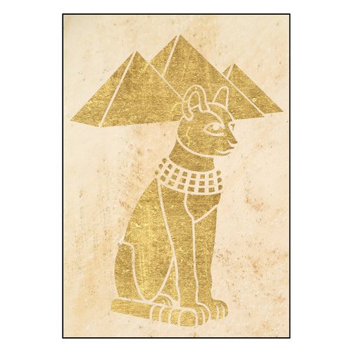 Tupfschablone Motiv Egypt-Cat