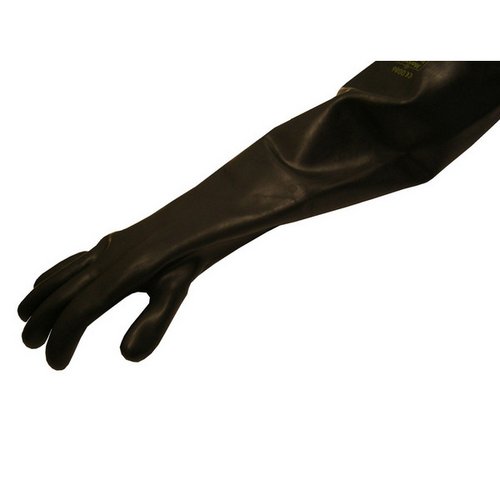 Gummihandschuh, schwarz (1 Paar)