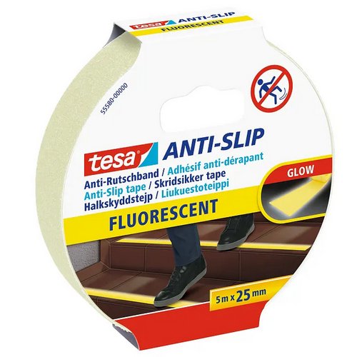 tesa® Anti-Rutschband Fluoreszent 55580