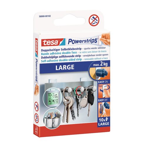tesa® Powerstrips Large. 10 Stück 58000