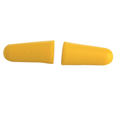 Gehörschutzstöpsel Einweg aus PU-Schaum, gelb 
