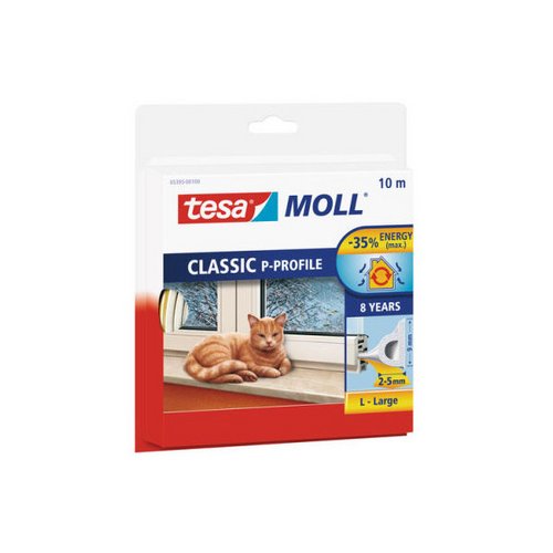 Tesa Moll 5395 P-Profilgummifür Spalten von 2 - 5 mm