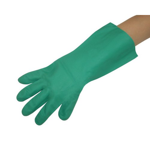 Nitril-Handschuh grün, 30 cm (1 Paar)