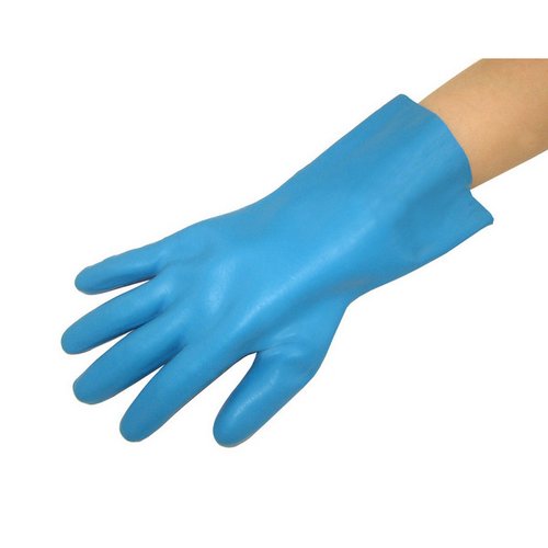 Latex-Handschuh, blau, 30 cm (1 Paar)