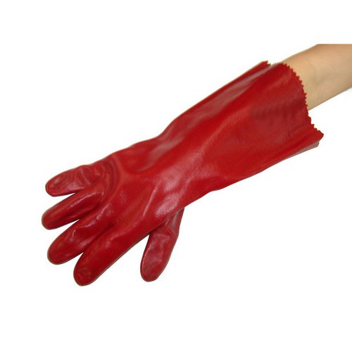 Handschuh PVC-rot beschichtet (1 Paar)